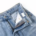 thumbnail image 4 of KIDSCOOL SPACE Girls Flare Jeans,Little Big Girl Ripped Wide Leg Soft Denim Pant,6-7 Years, 4 of 6