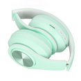 thumbnail image 3 of Casque Pliable sur l'Oreille, Unité de Haut-Parleur 40mm, Performance Stable, Confortable, Réduction de Bruit avec Lumière Colorée pour Téléphone Ordinateur Portable, 3 of 8
