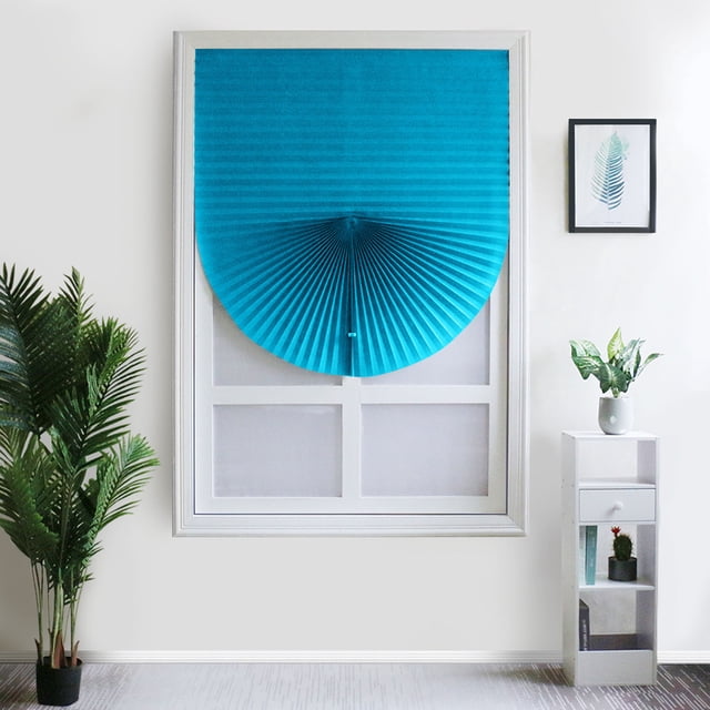 Curtain For Windows Polyester Fabric Panel Drapes Cordless Pleated Window Shades Easy Install No Drill No Tools Light Filtering Blinds for Home Bedroom 236
