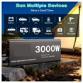thumbnail image 2 of 3000W Pure Sine Wave Power Inverter 12V to 110 V AC with Outlets USB Type-C ,Easy to Use, 2 of 5