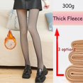 thumbnail image 2 of Bas Résille Noirs en Double Tissu pour Femmes Extensibles Confortables Collants à la Mode Taille Unique, 2 of 7