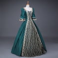 thumbnail image 5 of Robes Style Gothique pour Femmes Robe Midi Élégante Manches Longues Évasées Robe Trapèze de Soirée Grande Taille, 5 of 5