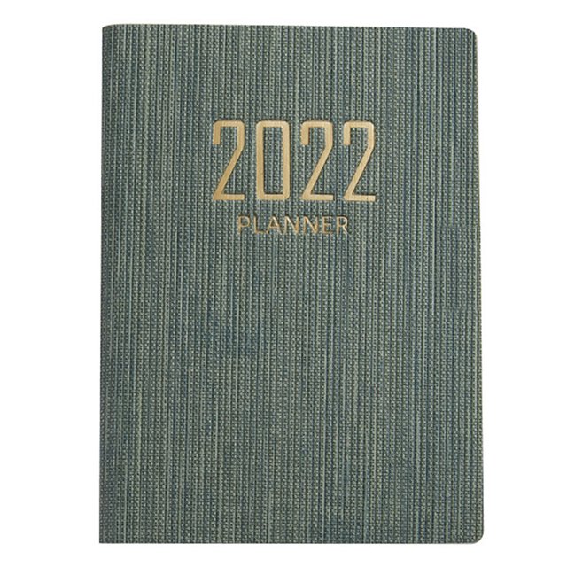 Bangcool 2022 Daily Planner A7 Faux Leather Pocket Appointment Book Schedule Notebook