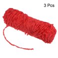 thumbnail image 3 of Unique Bargains Chenille Polyester Velvet Red Yarn, 3 Skeins, 3 of 7