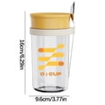thumbnail image 3 of EGNMCR Cups Portable Graduated Breakfast Glass Jar And Coffee Cup With Lid Spoon Graduated breakfast cup, 3 of 3