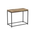 thumbnail image 3 of Safdie & Co. Accent Table Rectangle Brown Reclaimed Wood Black Metal, 3 of 4