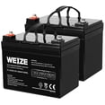 thumbnail image 1 of WEIZE Batterie à Cycle Profond 12V 35AH pour Trottinette Pride Mobility Jazzy Select Fauteuil Roulant Électrique, Ensemble de 2, 1 of 4