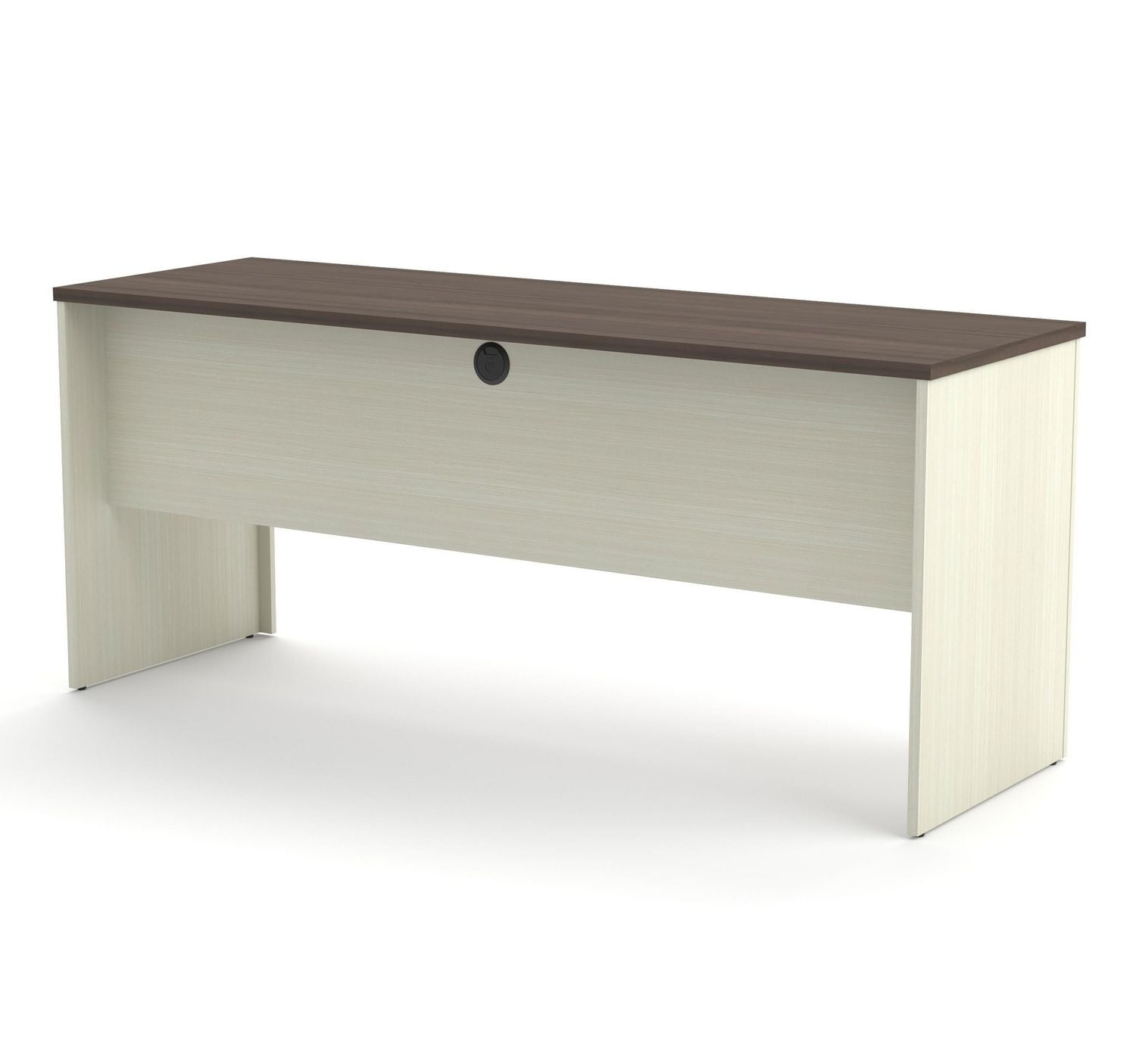 Bestar Prestige + 71W Narrow Desk Shell in antigua