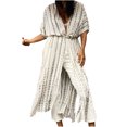 thumbnail image 2 of Nouveaux Hauts pour Femmes Été 2023 Mode Col Rond Grande Taille Manches Longues Imprimé Décontracté Blouses Sorties Hauts Chemise Manches Longues pour Femmes, 2 of 9