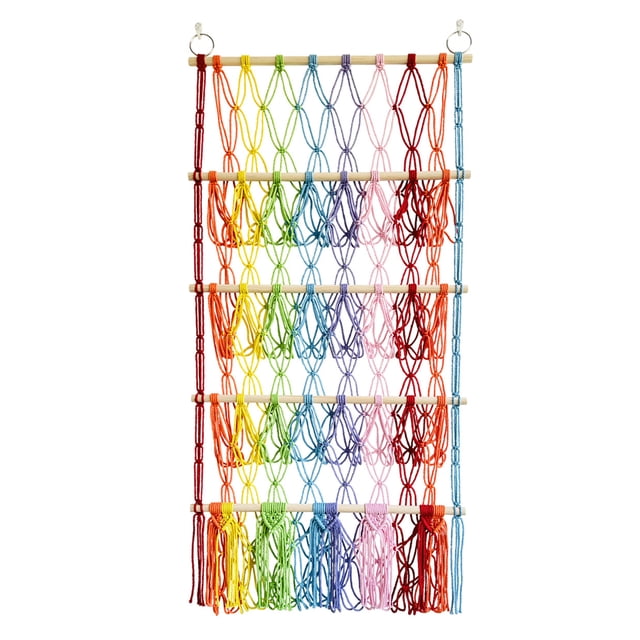 serony Hanging Toy Storage Net | ample storage Bohemian Stuffed Animal Organizer Toy Hammock For Stuffed Animals Net