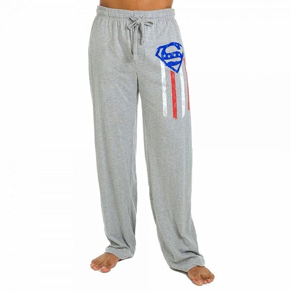 DC Comics Superman Flag Adult Men's Lounge Pants: Small