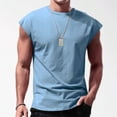 thumbnail image 2 of Ramiter Débardeur de Musculation Performance Tech pour Homme Débardeur pour Homme Bleu Pâle,4TG, 2 of 4