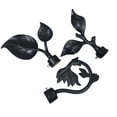 thumbnail image 2 of Boovnll Rideaux, Embouts de Tringle à Rideaux 3 Pcs en Forme de Feuille, Embout de Tringle à Rideaux, Capuchon de Tringle/rail, Rideaux Occultants, Rideaux Occultants pour Chambre, Rideaux pour Salon, 2 of 9
