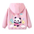 thumbnail image 4 of LOVZFMLL Vestes pour Filles Printemps Veste à Manches Longues à Capuche Décontractée Fine 10-11 Ans, 4 of 5