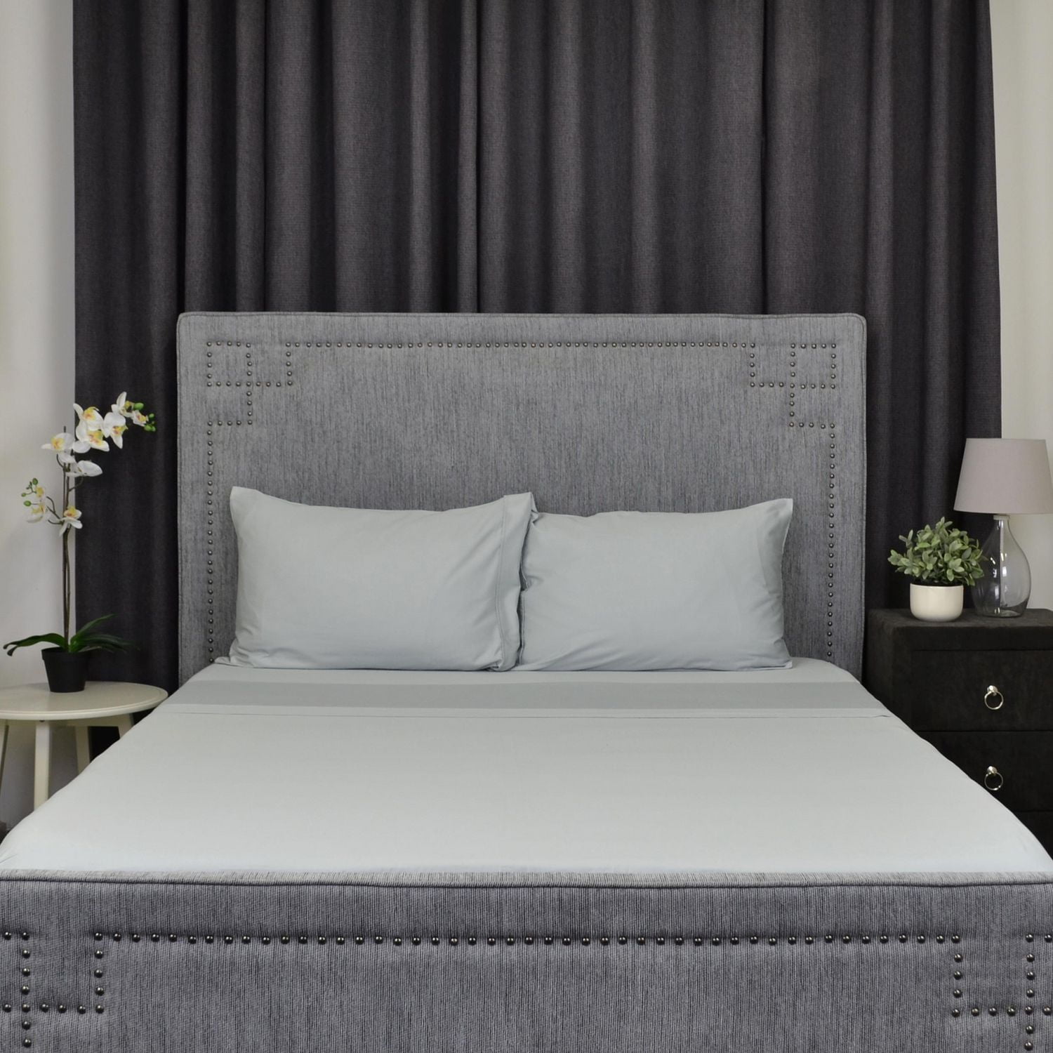 Ensemble de draps blancs 100 % coton