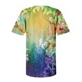thumbnail image 5 of Pompotops T-shirt Mode Décontracté Imprimé Col Rond Manches Courtes Ample Blouse Chandail Liquidation, 5 of 5