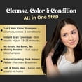 thumbnail image 3 of Herbishh Hair Color Shampoo for Gray Hair – Hair Dye Shampoo – Colors Hair in Minutes – Lasts Up To 2-3 Weeks – 500 Ml – 3-In-1 Hair Color – | Herbishh (Dark Brown), 3 of 8