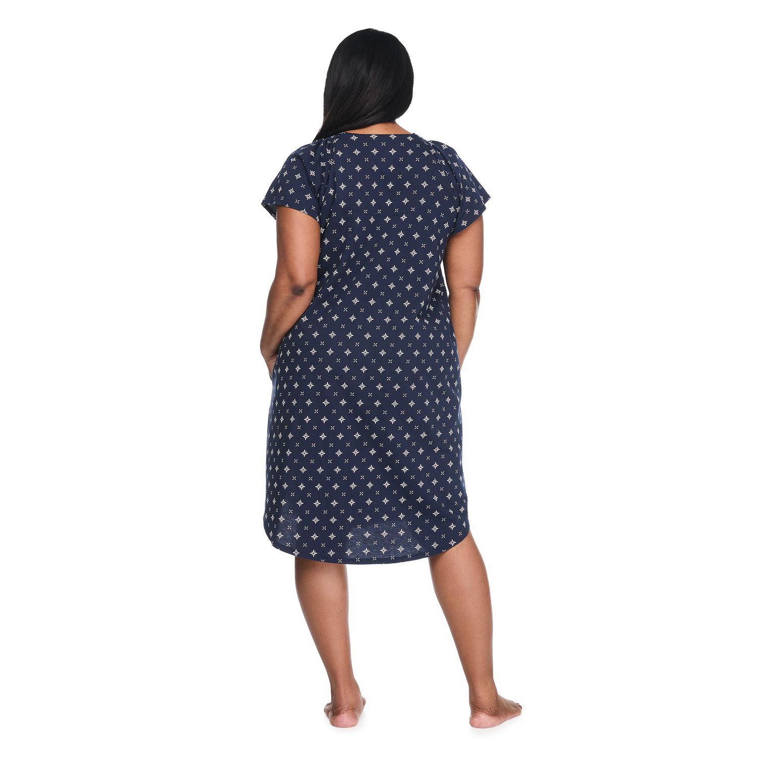 Chemise de nuit imprimée Iyla Plus pour femmes