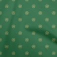 thumbnail image 1 of oneOone Georgette Viscose Tissu Vert à Blocs Matière de Robe Tissu Imprimé Tissu au Mètre 42 Pouces de Large, 1 of 4