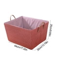 thumbnail image 3 of Birdeem Foldable Laundry Basket,Collapsible Dirty Clothes Hamper with Leather Rope Handle,Stands Independently Large Capacity for Home Bathroom Bedroom,Canvas Storage Basket Space Saving Design, 3 of 9