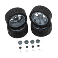 thumbnail image 3 of MERIGLARE Jantes de Roue RC Kit de Pneus en Caoutchouc Remplacement Écrou de Roue M3 pour 144001 1:12 1:18 Gris, 3 of 9