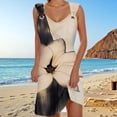 thumbnail image 2 of Wyzesi Robes d'Automne pour Femmes Invitées de Mariage Plus Dames Élégantes Jupe Midi à Bretelles Dames Robe Décontractée Imprimée Jupe de Plage Pyjama de Noël Costume, 2 of 5