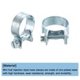 thumbnail image 4 of Unique Bargains 10Pack Mini Fuel Line Pipe Hose Clamp Clip, Adjustable 19-21mm, Zinc Plated, 4 of 5