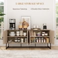 thumbnail image 4 of HOMCOM Sideboard Buffet Cabinet, Coffee Bar Cabinet, Oak, 4 of 10