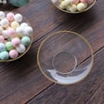thumbnail image 4 of CUITING 10 Pack Glitter Gold Clear Hammered Plastic Charger Plates  Round Disposable Serving Plates With Gold Rim - 13”, 4 of 11