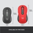 thumbnail image 3 of Logitech Signature M650 L Full Size Wireless Mouse - For Large Sized Hands, Graphite, 3 of 8