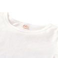 thumbnail image 3 of Kid Girls Feather Sleeve  Neck Top Brown Buttons Skirt Sets, 3 of 5