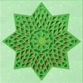 thumbnail image 1 of Ahgly Tapis d'Intérieur Lavable en Machine Carré Vert Jade Transitionnel, 5 Pieds Carré, 1 of 7