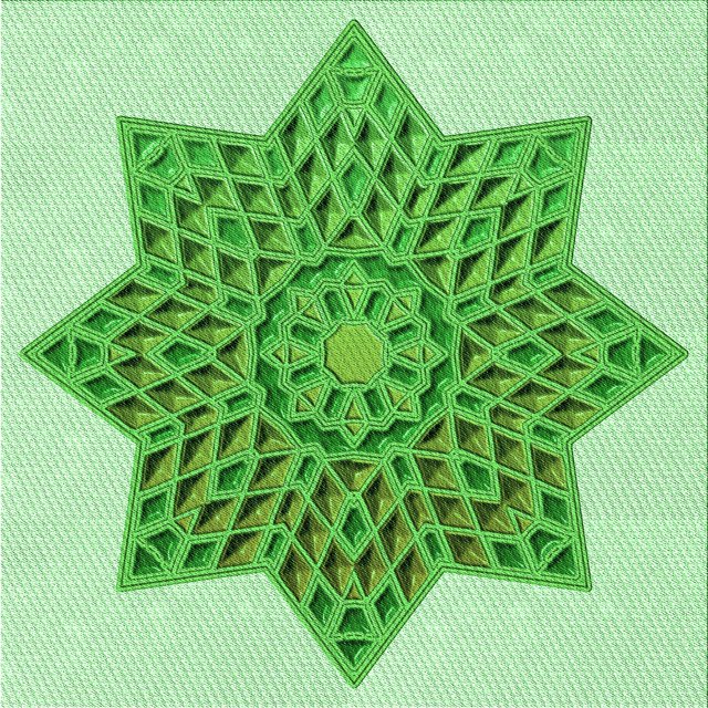 Ahgly Tapis d'Intérieur Lavable en Machine Carré Vert Jade Transitionnel, 5 Pieds Carré