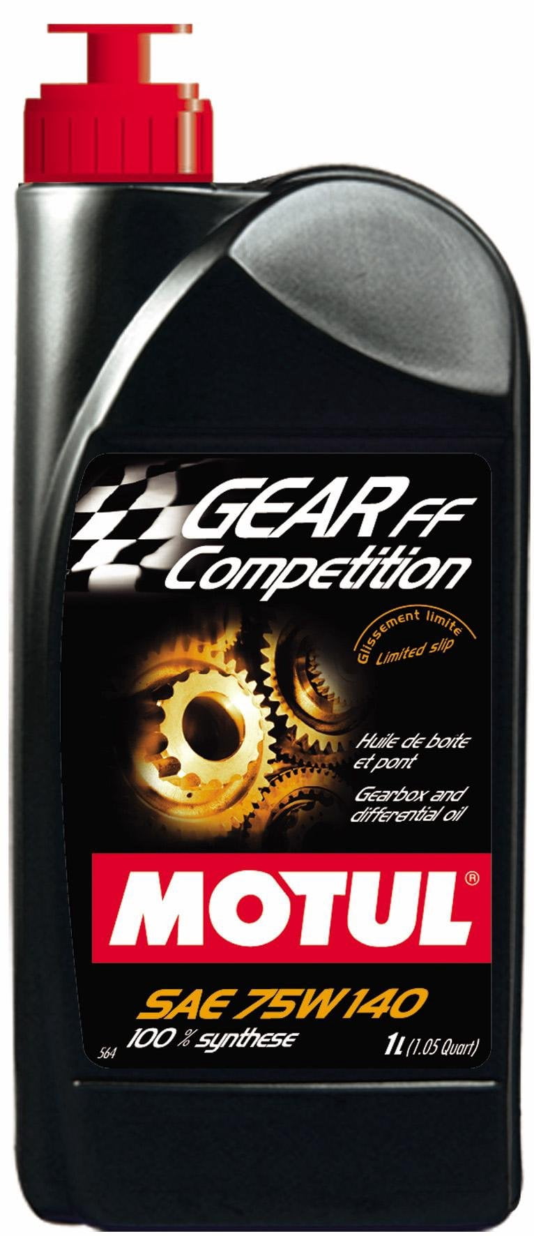 Motul 823511 Gear FF Competition 75W140 100 Percent Synthetic Ester Based Racing Lubricant for Limited Slip Differential (LSD) - 1 Liter