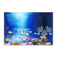 thumbnail image 2 of CBFFDC Easy to Apply Fish Backdrop Double Sided 3D Aquarium Background Clear Print Underwater World Fish Tank Decoration Poster, 2 of 5