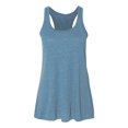 thumbnail image 1 of Bella Ladies Flowy Racerback Tank, XS, Heather Deep Teal, 1 of 3