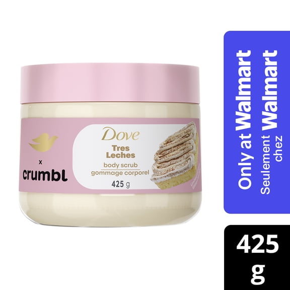 Dove Crumbl Tres Leches, exfoliant nourrissant pour le corps, 425 g | Édition limitée