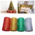 thumbnail image 2 of 1 Roll Decorative Mesh Eco-friendly High Toughness Net Yarn Christmas Poly Mesh Ribbon Metallic Strips Decor for Home, 2 of 8