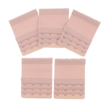 5Pack Bra Extender Strap 4Rows Replacement Elastic Extension Nude