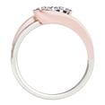 thumbnail image 3 of Two Stone Diamond Ring in 14k White And Rose Gold (3/4 cttw) Size 7, 3 of 4