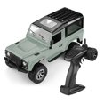 thumbnail image 2 of 2.4GHz Four Wheel Drive Off Road RC Car Toy - 1/16 Scale with Dual LED Headlights (Light Green), 2 of 4