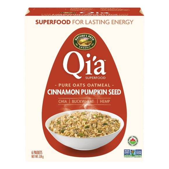 Nature's Path Organic Cinnamon Pumpkin Seed Superfood Oatmeal 228g Box