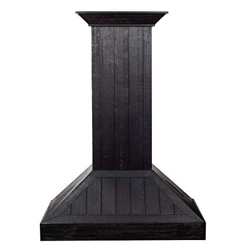 ZLINE 30 in. Wooden Wall Mount Range Hood in Rustic Dark Finish - Includes Motor (KPDD-30)