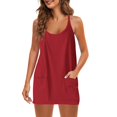 thumbnail image 4 of EGNMCR Women's Summer 2 Piece Outfits Tank Sets Lounge Solid Color Tops with Shorts Beach Matching Sets, 4 of 9