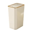 thumbnail image 1 of Bathroom Trash Can with Lid, 10 Liter/ 2.6 Gallon Slim Garbage Can, Small Trash Bin Waste Basket with Pop-Up Lid for Kitchen, Bedroom, Living Room, Office, 7.67x5.11x12.99", 1 of 2