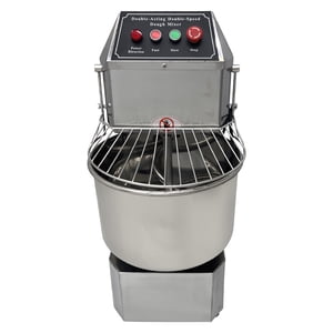 20L Mélangeur de pâte à papier Spiral Electric Pizza Bread Dough Mixer Double Action Double Vitesse en acier inoxydable 110V