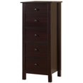 thumbnail image 1 of Bowery Hill Commode Transitionnelle 5 Tiroirs Lingerie en Brun Espresso, 1 of 3