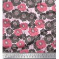 thumbnail image 1 of Soimoi Georgette Viscose Fabric Artistic Flower Print Fabric by Yard 42 Inch Wide, 1 of 3