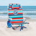 thumbnail image 2 of Tommy Bahama Backpack Beach Chair, 2-pack | 5-Position Adjustable | Padded Straps | Insulated Pouch | Red, 2 of 5