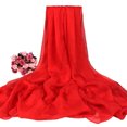thumbnail image 1 of Xingzhi Versatile Long Scarf For Different Outfits And Occasions Made With Chiffon Long Shawls And Wraps red, 1 of 6